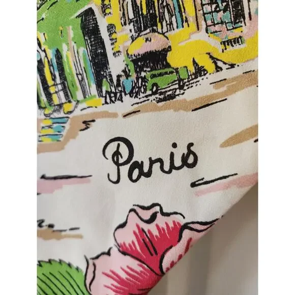 Collette Dinnigan for Anthropologie 100% Silk Dress Kaftan Printemps Size 10 - Picture 6 of 11